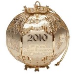 Brass Christmas Ornament 2010