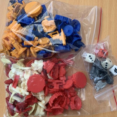 Set of 211 plastic tokens - Base, C&K, Seafarers Set of 211 plastic tokens - Base, C&K, Seafarers