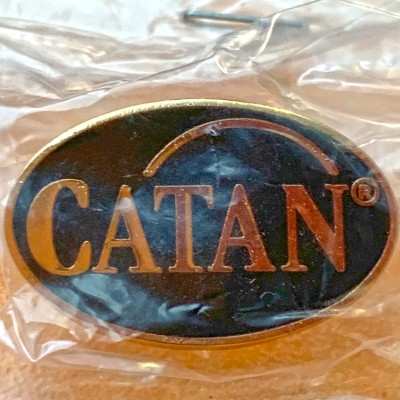 Catan Black/Gold Logo Pin
